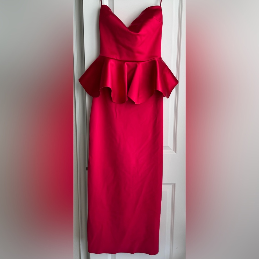 Chiara Boni Pink Off-the-Shoulder Sheath Dress